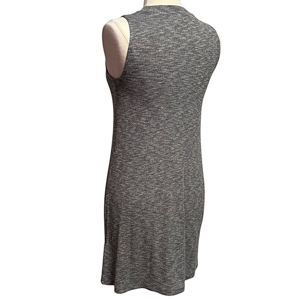 Madewell Gray Ribbed Lightweight Sleeveless Swing Dress Size XS NWOT - Picture 6 of 10